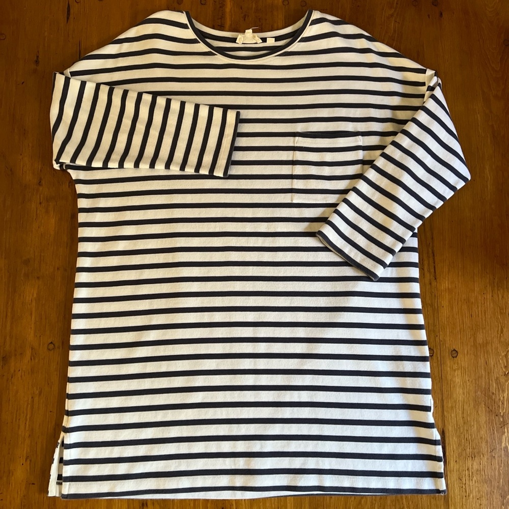 Fat Face Blue and White Striped Tunic Top - Picture 2 of 12
